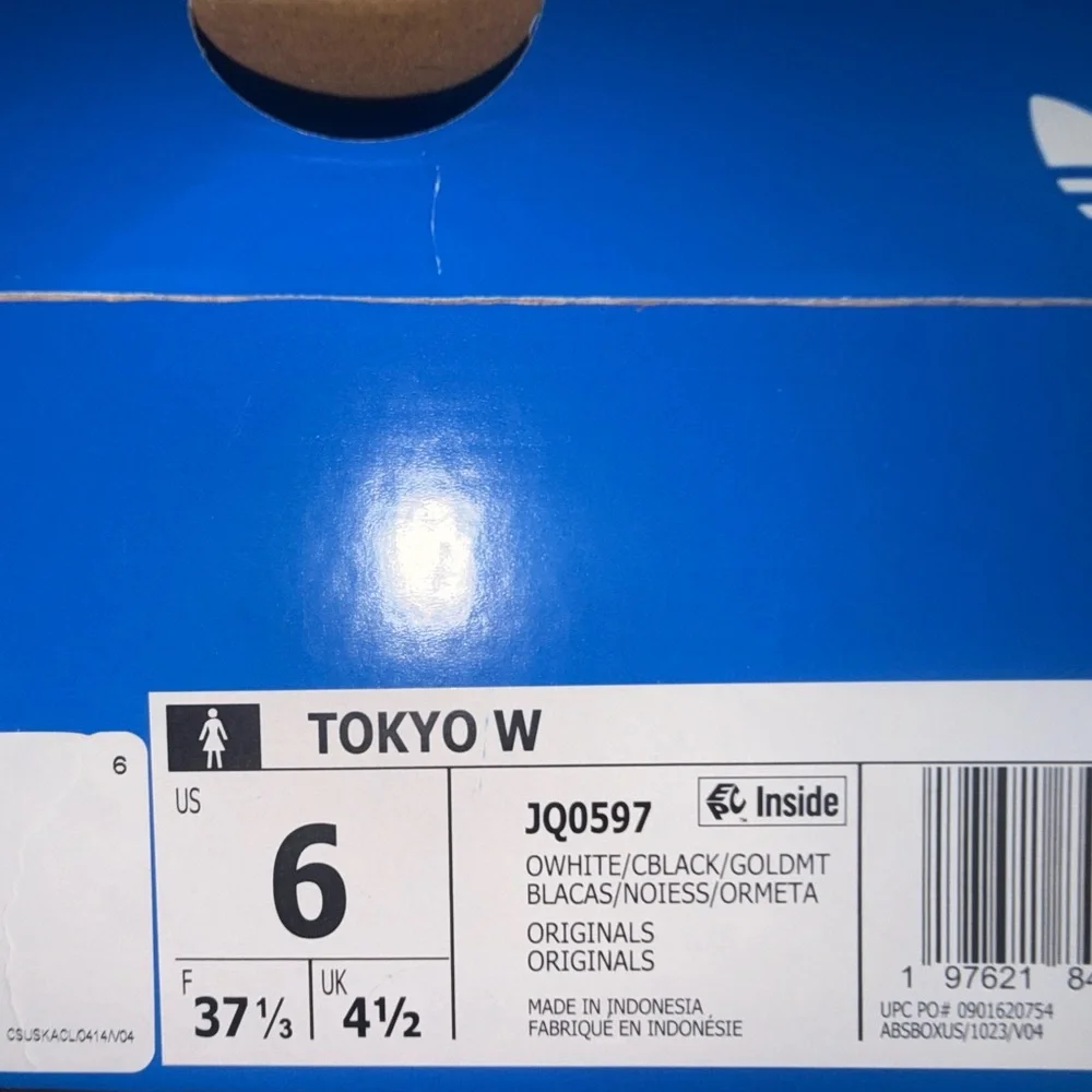 adidas Tokyo Cream and Black Women's Sneakers - Picture 2 of 4